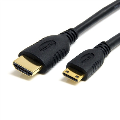 High Speed HDMI 6ft Cable with Ethernet- HDMI to HDMI Mini- M/M