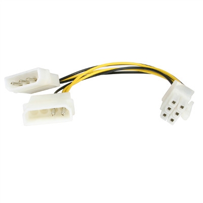 6in LP4 to 6 Pin PCI Express Video Card Power Cable Adapter