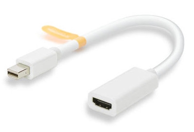 Mini DisplayPort / Thunderbolt to HDMI Female Adapter Cable with Audio Support